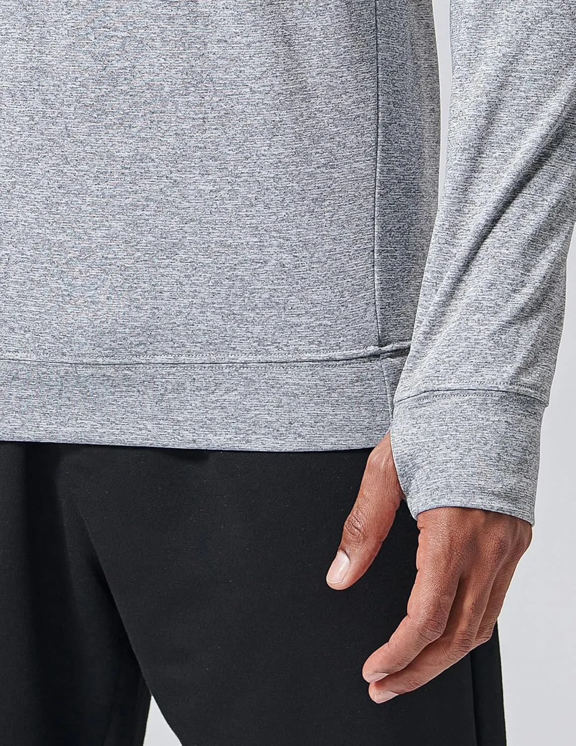 3-Pack Thermal Fleece Active Long Sleeve Shirts for Men, Athletic Crewneck Pullover Sweatshirts