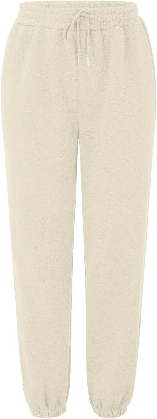 ADJHDFH Women's Bottom Sweatpants Joggers Pants Workout High Waisted Yoga Pants with Pockets Comfortable Sweatpants
