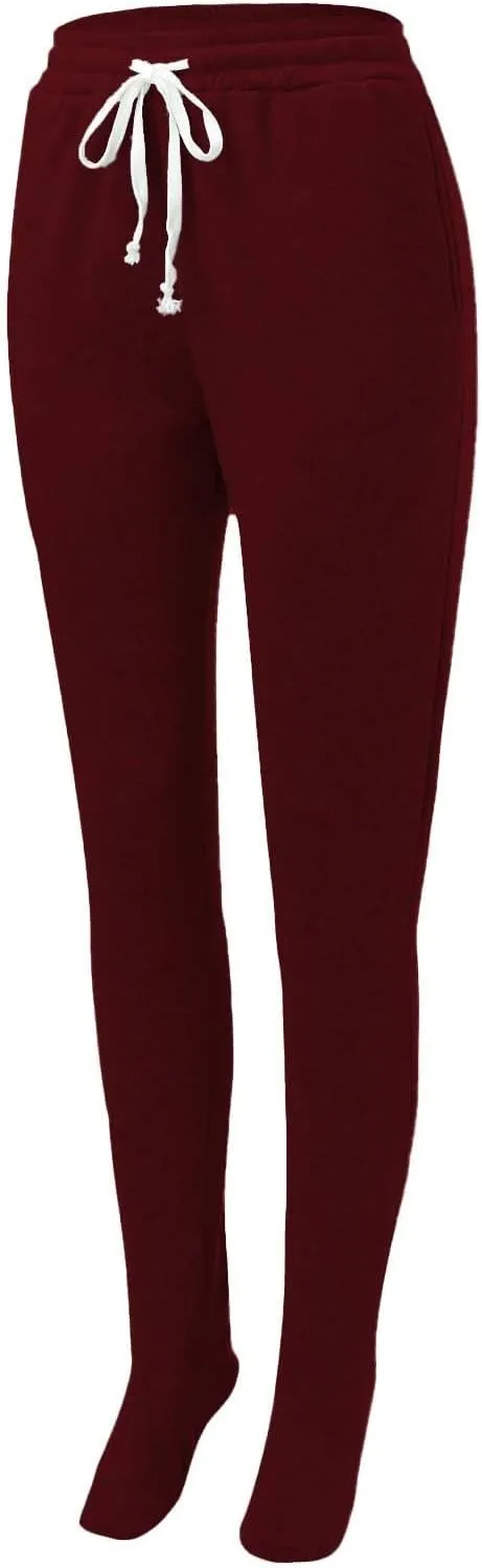 Adult Footed Sweatpants with Sherpa Fleece Lined Feet Soft and Warm Footing S-XXL