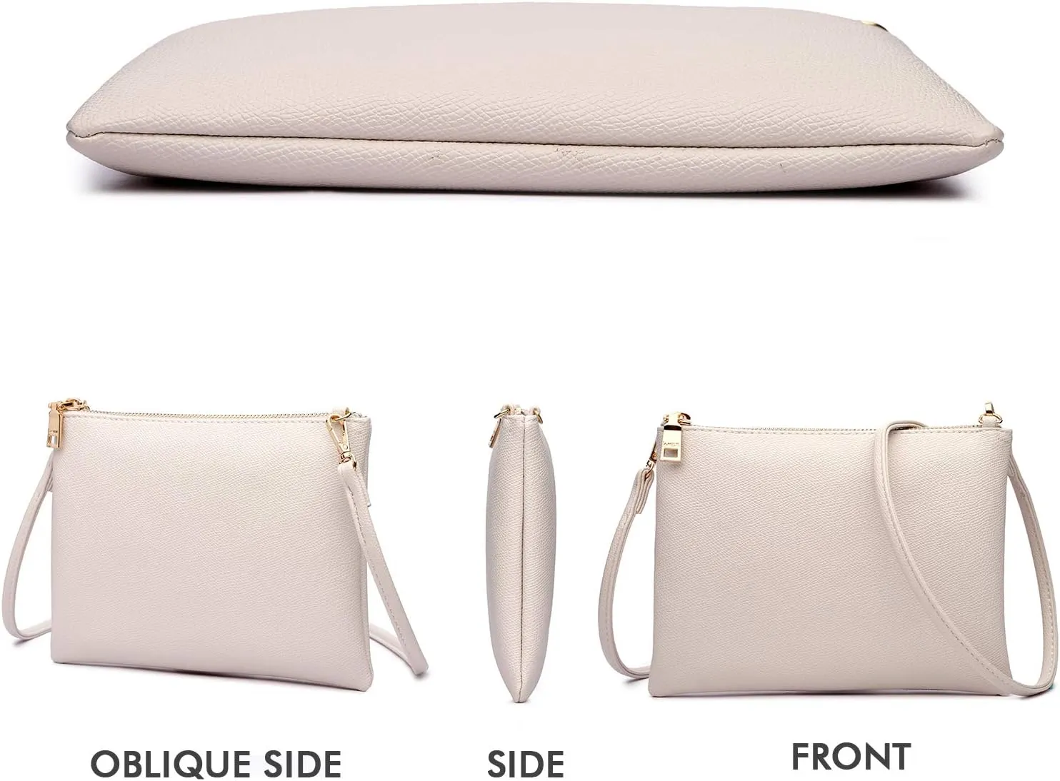 AMELIE GALANTI womens small crossbody strap handbag bag,Soft Leather Fabric Delicate Durable Fashion Design