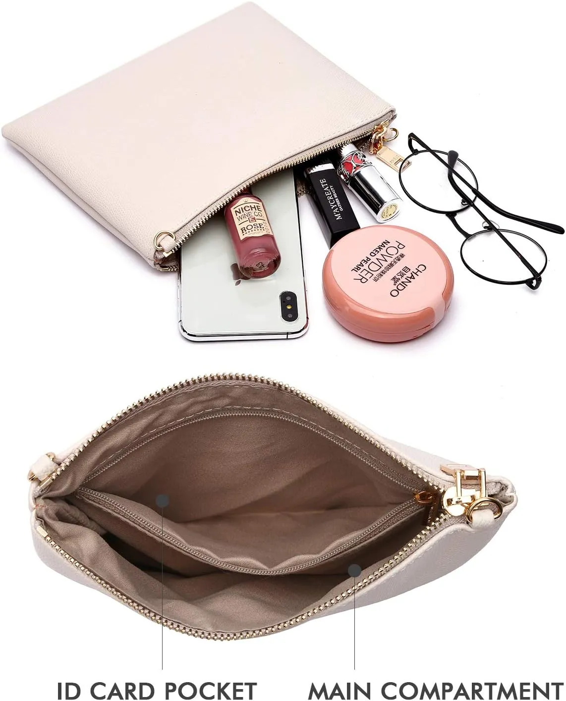 AMELIE GALANTI womens small crossbody strap handbag bag,Soft Leather Fabric Delicate Durable Fashion Design