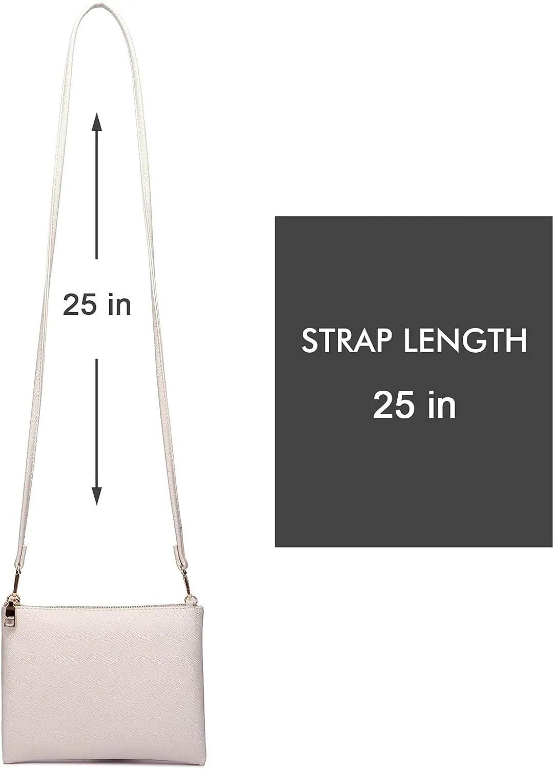 AMELIE GALANTI womens small crossbody strap handbag bag,Soft Leather Fabric Delicate Durable Fashion Design