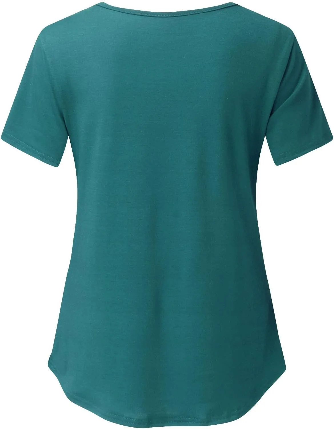 Binmer Women's Maternity Nursing Tops Casual Short Sleeve Breastfeeding Shirts 2 Pack Double Layer Summer Pregnancy Clothes