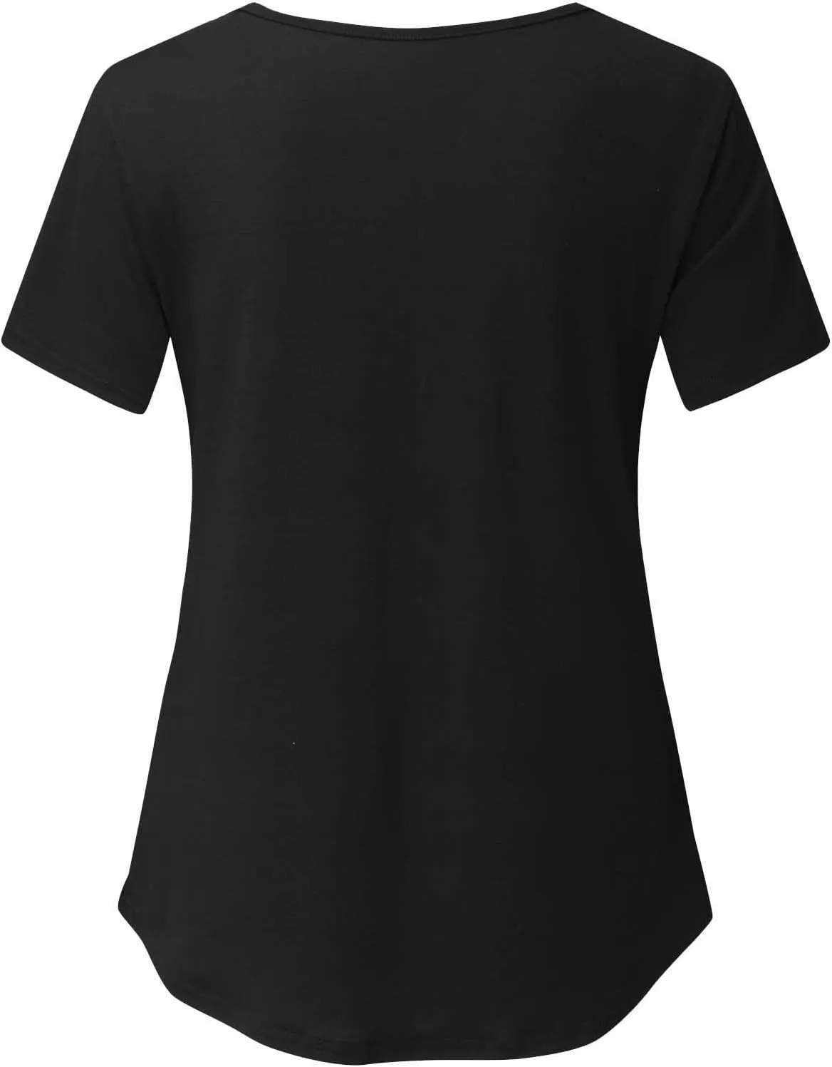 Binmer Women's Maternity Nursing Tops Casual Short Sleeve Breastfeeding Shirts 2 Pack Double Layer Summer Pregnancy Clothes