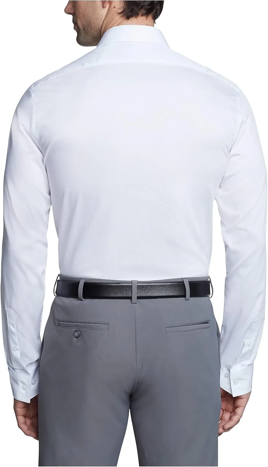 Calvin Klein Dress Shirts Slim Fit Non Iron Solid