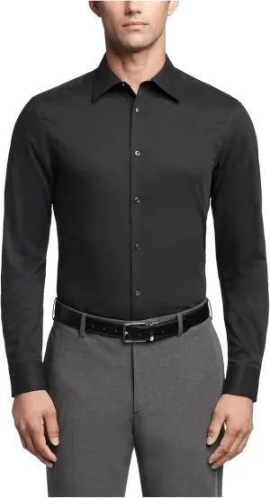 Calvin Klein Dress Shirts Slim Fit Non Iron Solid