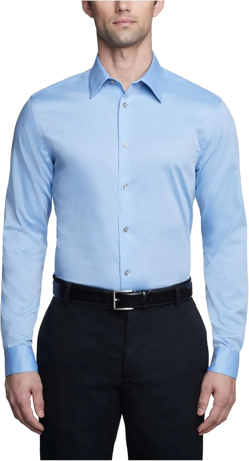Calvin Klein Dress Shirts Slim Fit Non Iron Solid
