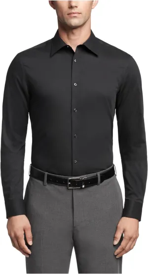 Calvin Klein Dress Shirts Slim Fit Non Iron Solid