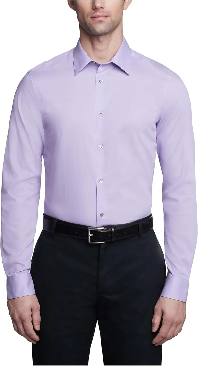 Calvin Klein Dress Shirts Slim Fit Non Iron Solid