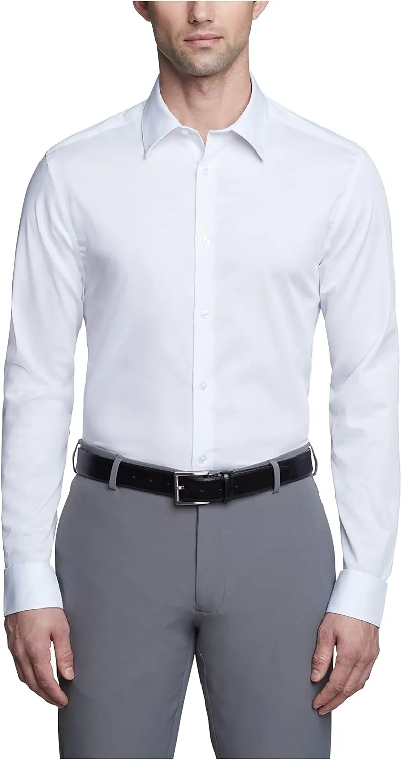 Calvin Klein Dress Shirts Slim Fit Non Iron Solid