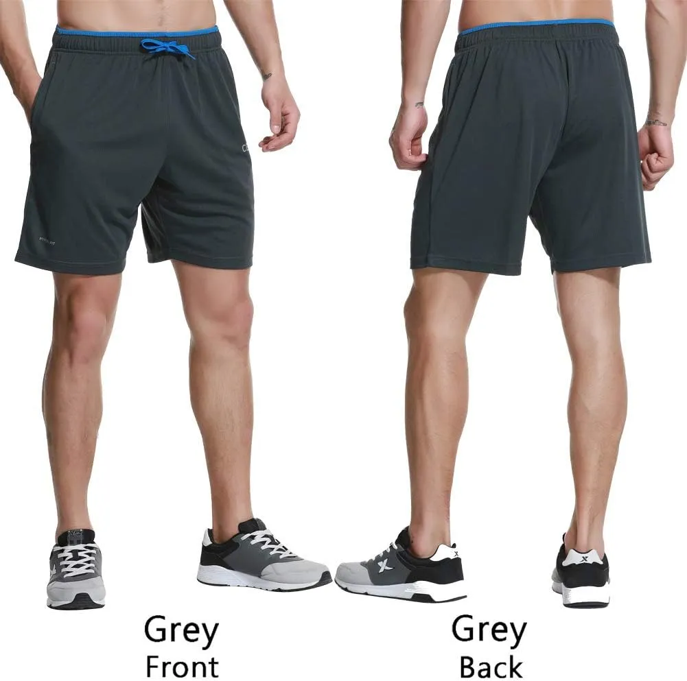 CENFOR Men's 7" Athletic Workout Shorts with Pockets Drawstring Quick Dry Breathable Active Training Shorts