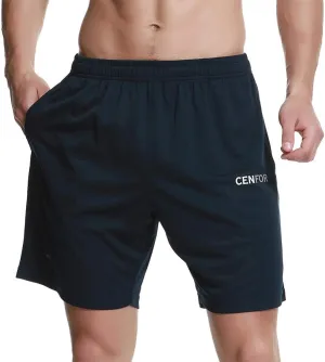CENFOR Men's 7" Athletic Workout Shorts with Pockets Drawstring Quick Dry Breathable Active Training Shorts