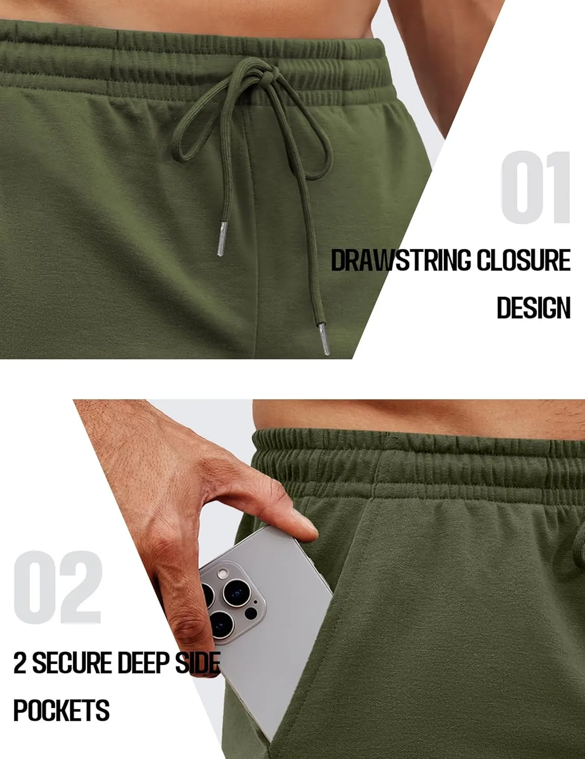 COOFANDY Mens Athletic Shorts Loose-fit Training Shorts Relaxed Fit Gym Shorts