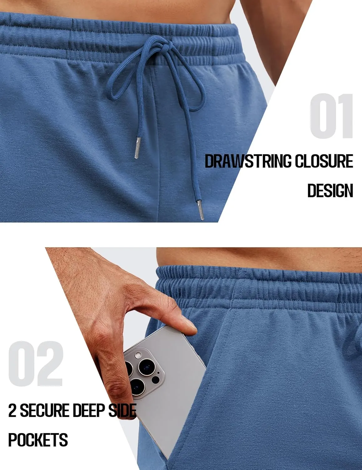 COOFANDY Mens Athletic Shorts Loose-fit Training Shorts Relaxed Fit Gym Shorts