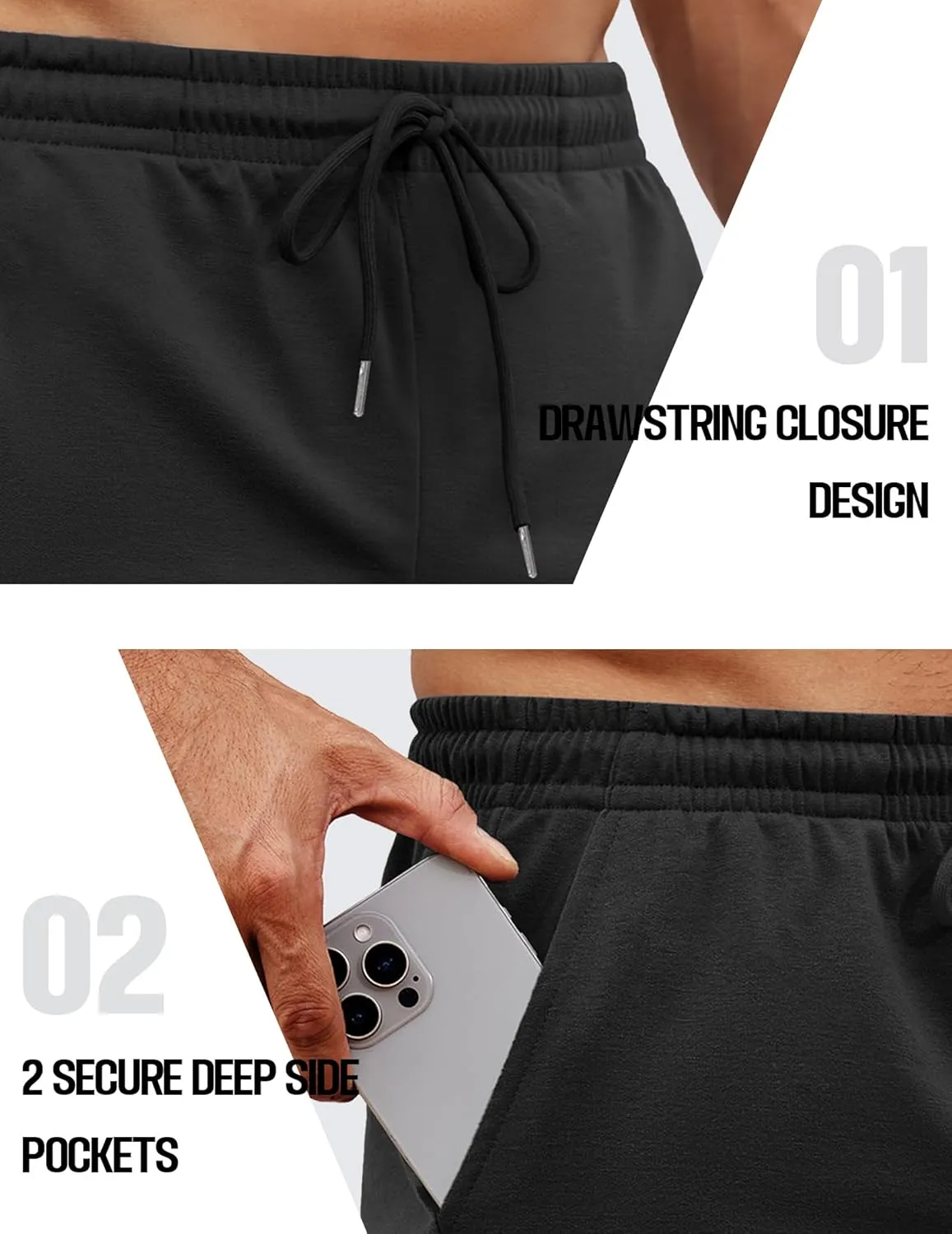 COOFANDY Mens Athletic Shorts Loose-fit Training Shorts Relaxed Fit Gym Shorts