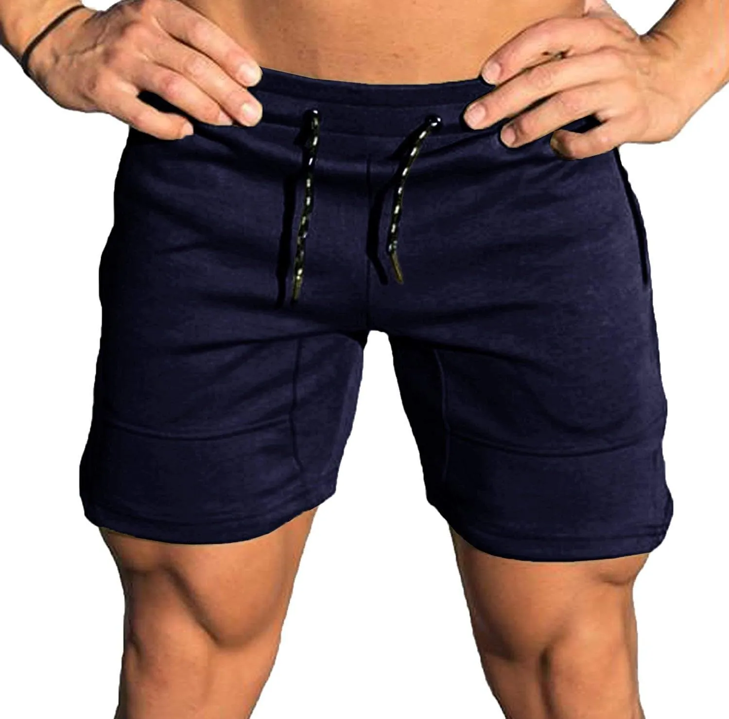 COOFANDY Men's Gym Workout Shorts Athletic Training Shorts Fitted Weightlifting Bodybuilding Shorts with Zipper Pockets