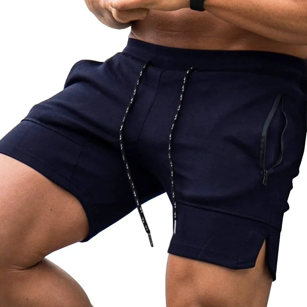 COOFANDY Men's Gym Workout Shorts Athletic Training Shorts Fitted Weightlifting Bodybuilding Shorts with Zipper Pockets