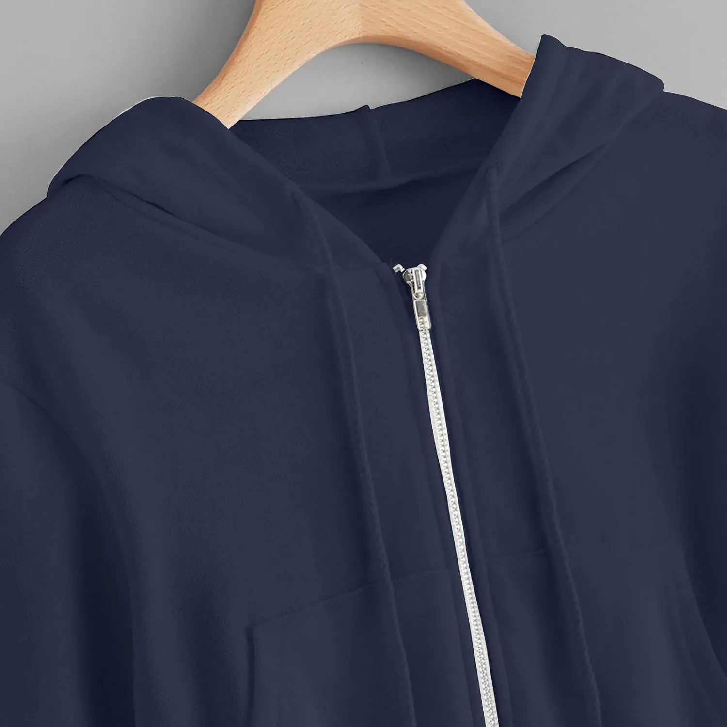 Dademeo Y2k Zip up Cropped Hoodies Sweatshirts for Teen Girls Fall Fleece Casual Drawstring Hoodies Jackets with Pockets
