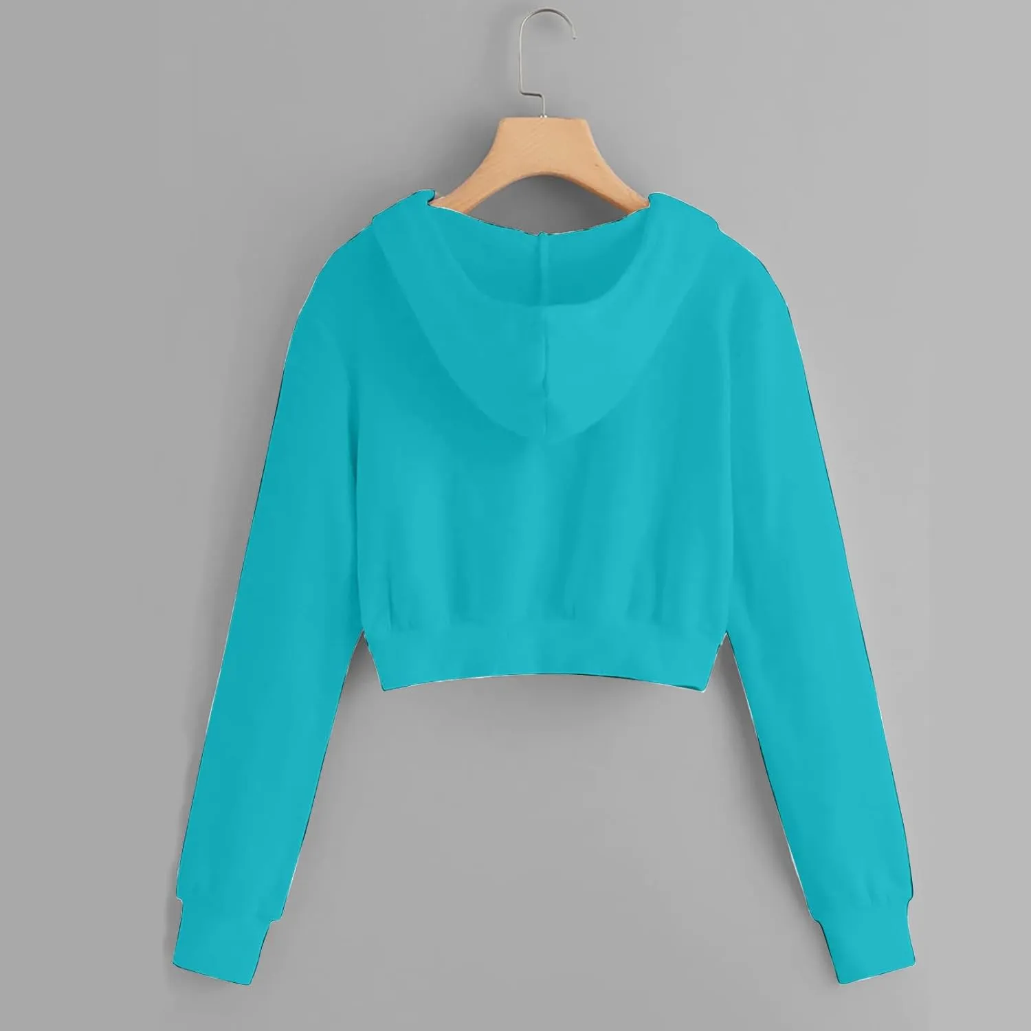 Dademeo Y2k Zip up Cropped Hoodies Sweatshirts for Teen Girls Fall Fleece Casual Drawstring Hoodies Jackets with Pockets