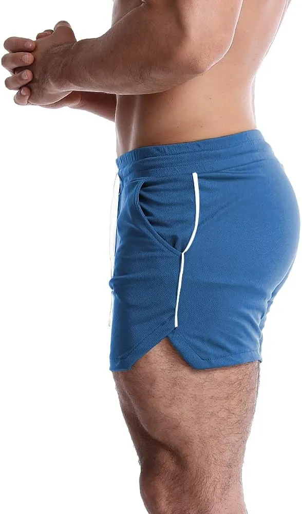 EVERWORTH Men's 5 Inch Inseam Workout Shorts Athletic Gym Shorts Bodybuilding Short Shorts Casual Running Shorts