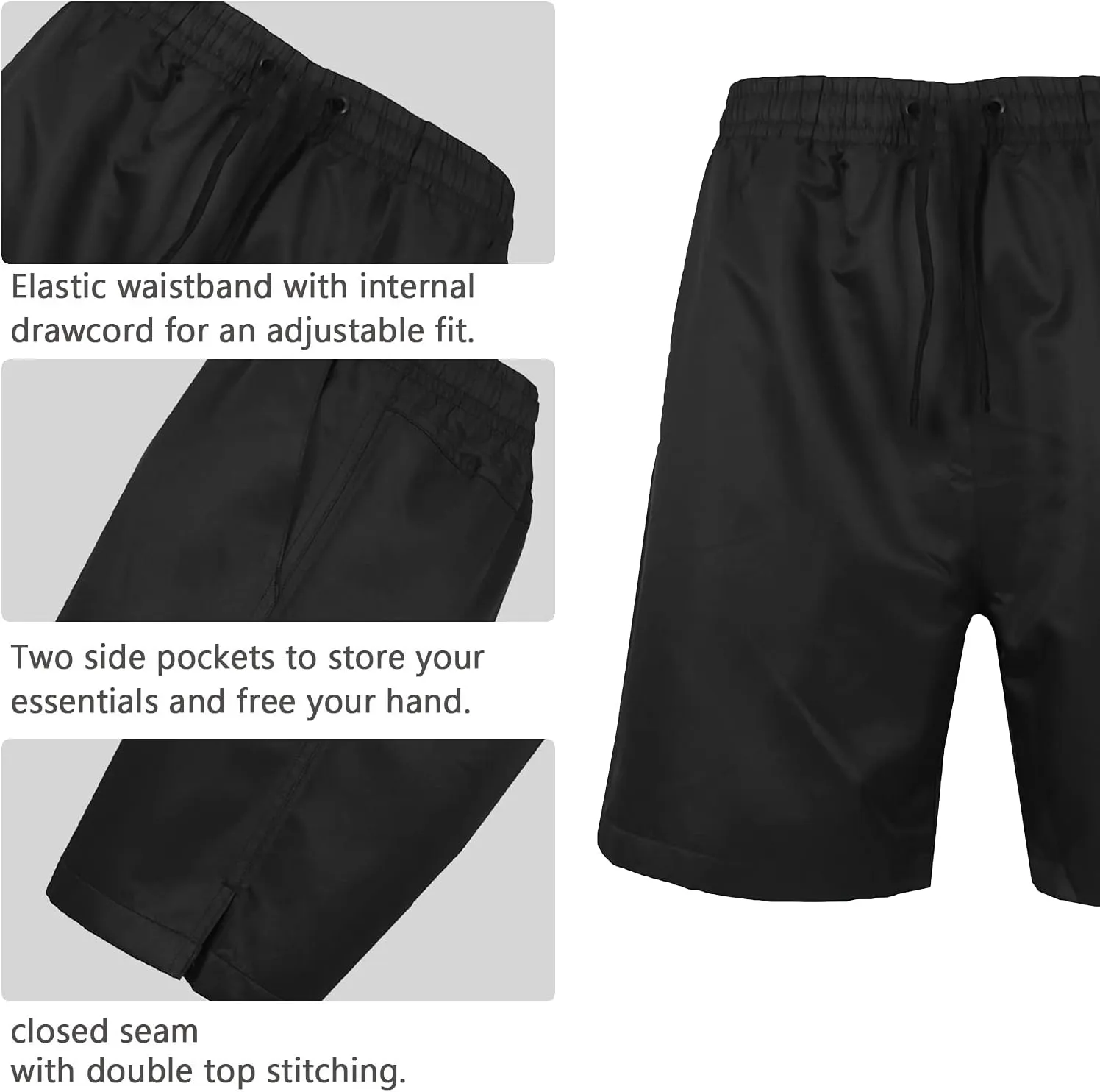 Galaxy by Harvic Men's 7" Performance Active Workout Training Shorts with Mesh Lining