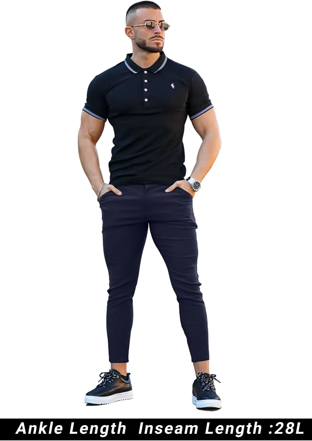 GINGTTO Mens Dress Pants Slim Fit Chino Pants for Men Formal