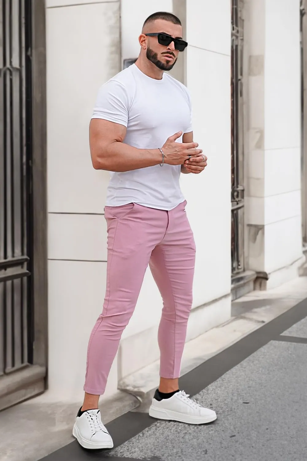 GINGTTO Mens Dress Pants Slim Fit Chino Pants for Men Formal