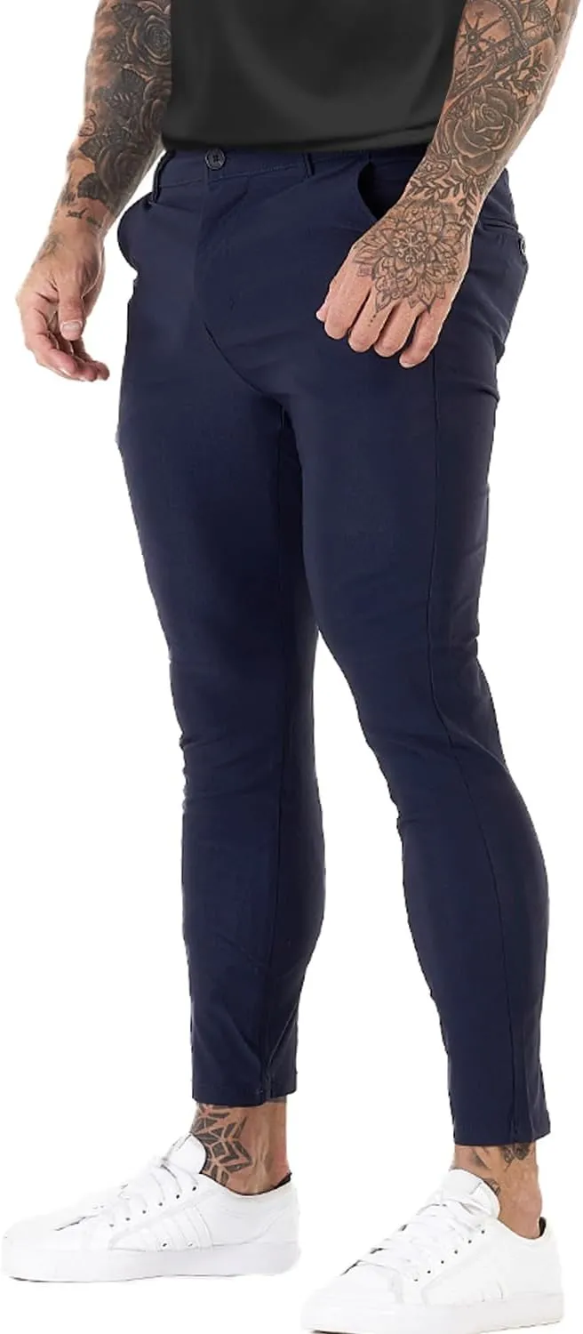 GINGTTO Mens Dress Pants Slim Fit Chino Pants for Men Formal