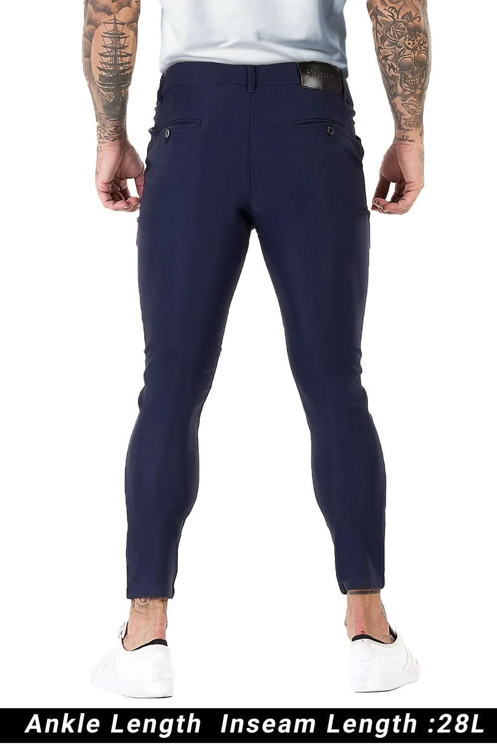 GINGTTO Mens Dress Pants Slim Fit Chino Pants for Men Formal