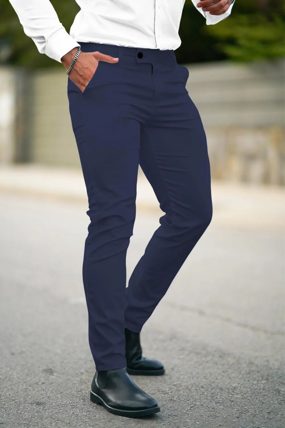 GINGTTO Mens Dress Pants Slim Fit Stretch Formal Pants for Men