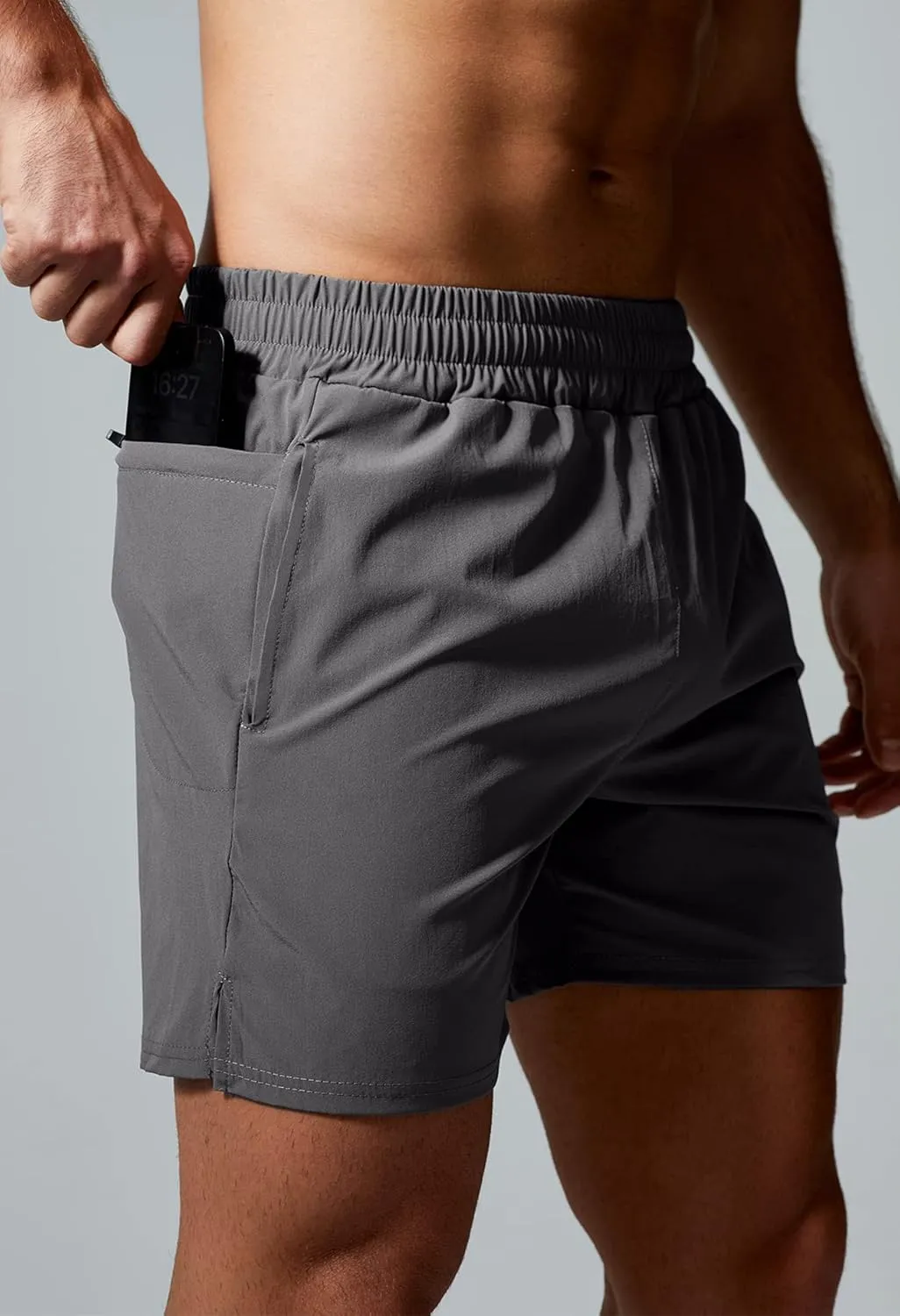 GYM REVOLUTION Men's Workout Running Quick Dry Gym Training Shorts