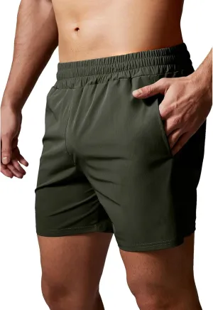GYM REVOLUTION Men's Workout Running Quick Dry Gym Training Shorts