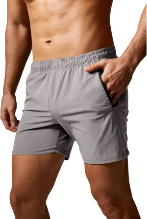 GYM REVOLUTION Men's Workout Running Quick Dry Gym Training Shorts