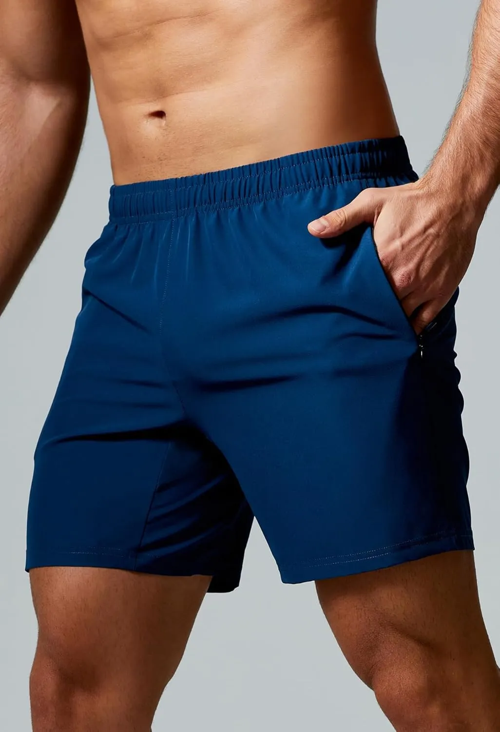 GYM REVOLUTION Men's Workout Running Quick Dry Gym Training Shorts