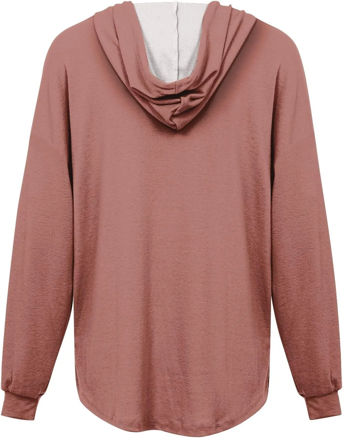 Hoodies For Women 2023 Drawstring Hooded Football Sweatshirts Long Sleeve Solid Sport Loose Fit Pullover Tos Fashion Shirt