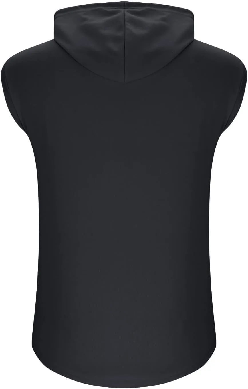 JOAU Women's Workout Hooded Tank Tops Casual Loose Fit Running Gym Sleeveless Hoodie Tee Shirts 2025 Summer Fashion