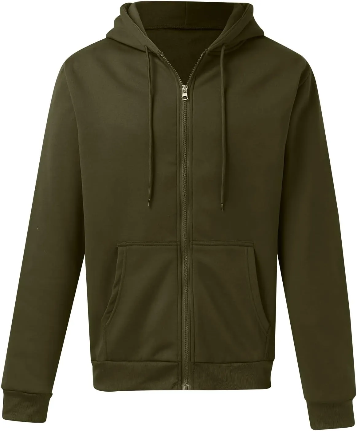 LCMTWX Men's Hooded Fleece Sweatshirt Large Size Sweater Jacket With Zip Pockets Graphic Drawstring Pullover Long Sleeve