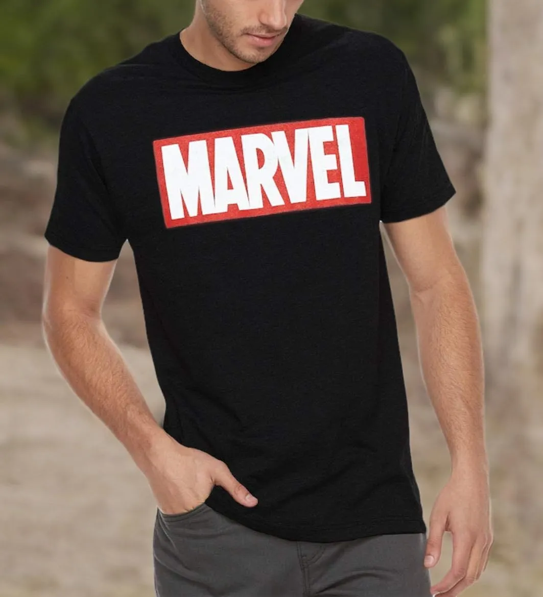 Marvel Men's Comics Simple Classic Logo T-Shirt