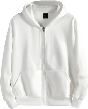 Men Hoodies,Full Zip Jacket Coat Long Sleeve Oversized Hoodies 2023 Fall Winter Solid Cardigan Outdoor Sweatshirt