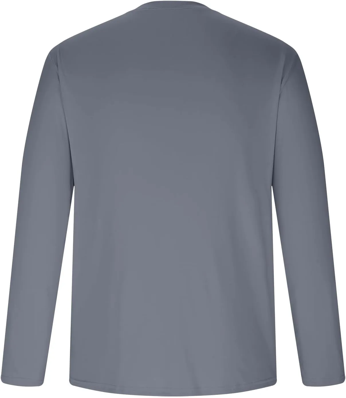 Men Long Sleeve Shirts Sun Protective Summer T Shirts Crew Neck Hiking Tee Shirts Comfy Breathable Tees for Running