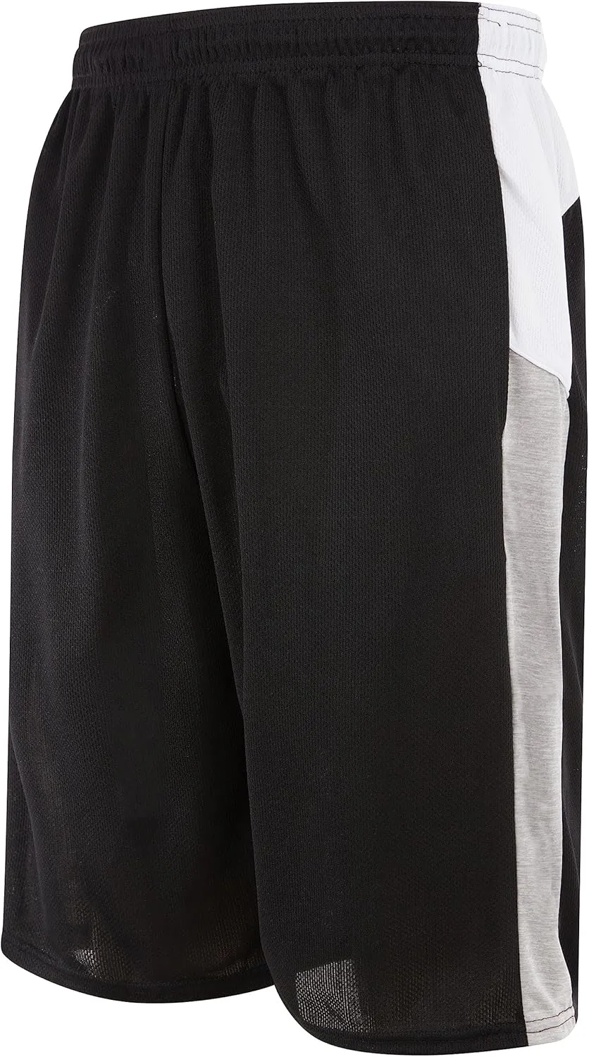 Mens Basketball Shorts with Pockets, Active Athletic Performance Gym Workout Shorts for Men Workout Shorts, 4 Pack