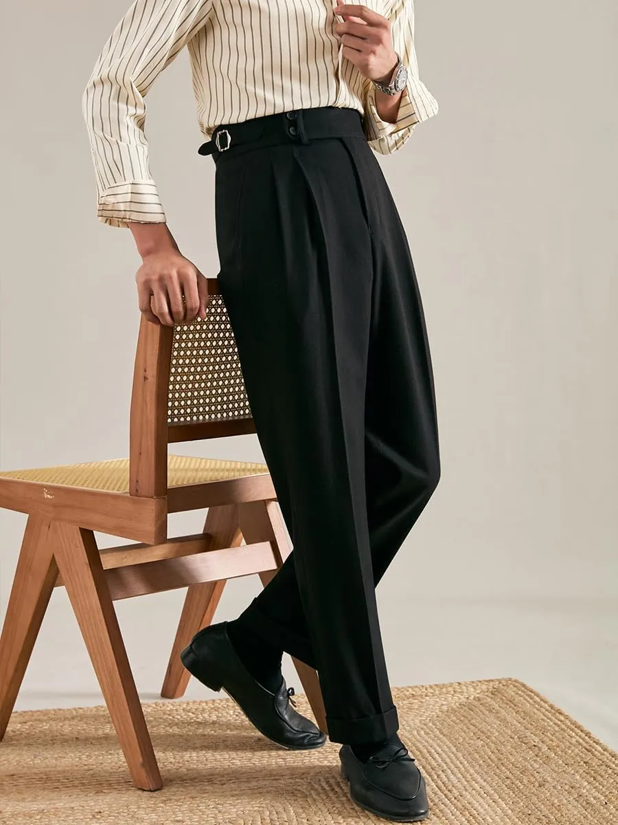 Men's Business Pants Versatile Italian Casual Straight Formal Classic Fit Dress Pants Trousers