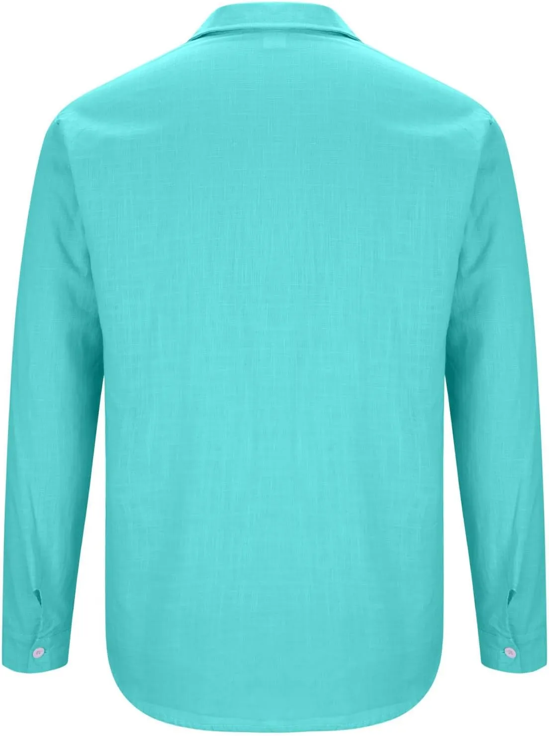 Mens Casual Linen Shirts 2025 Trendy Long Sleeve Button Down Lapel Summer Fashion Beach Outfit Baggy Vacation Tee Top