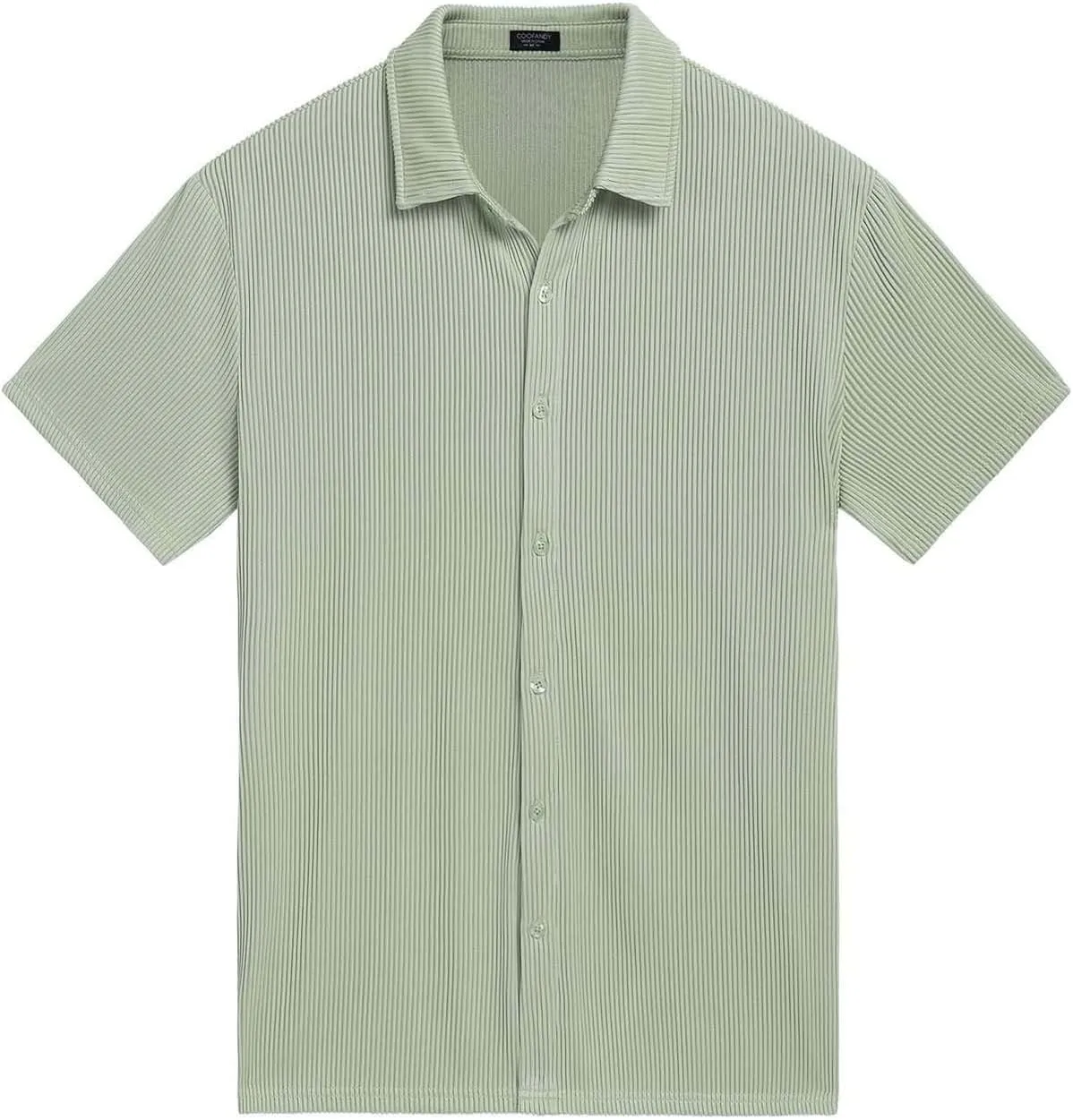 Men's Cuban Guayabera Shirts Cotton Linen Short Sleeve Button Down Lapel Shirts Casual Summer Beach Camp Shirt