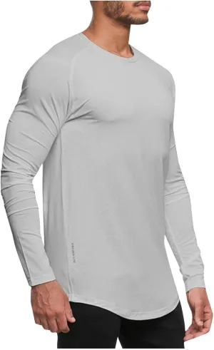 Mens Fishing Running Shirts Long Sleeve Soft Workout Shirts Moisture Wicking Sun Protection UV UPF 50 Tee T Shirts
