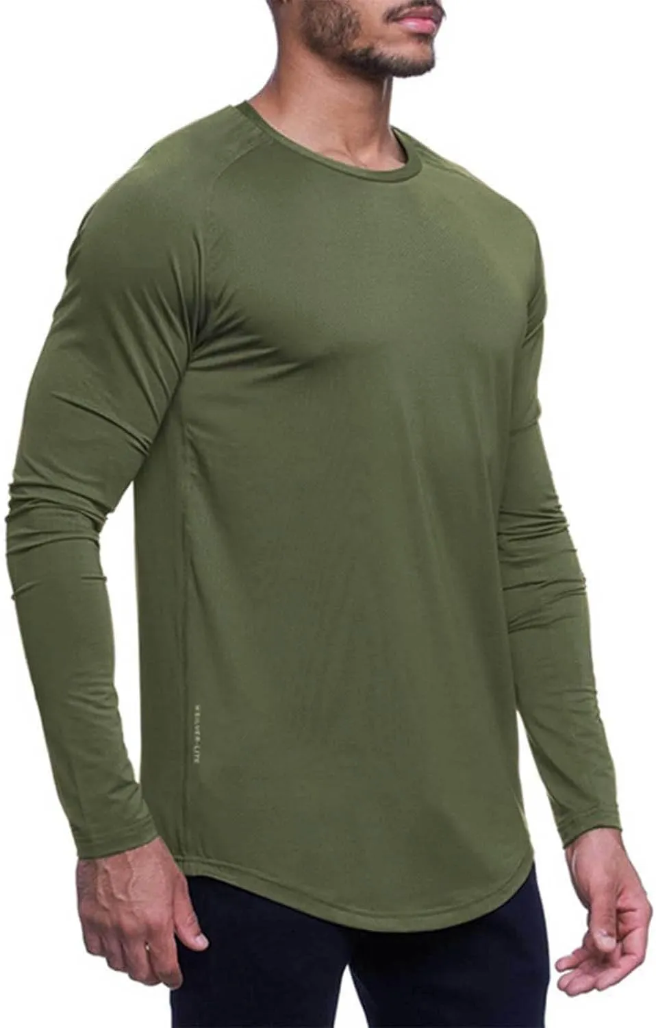 Mens Fishing Running Shirts Long Sleeve Soft Workout Shirts Moisture Wicking Sun Protection UV UPF 50 Tee T Shirts