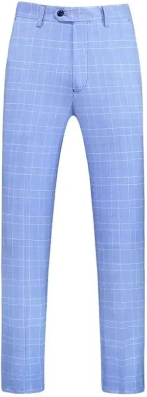 Men's Formal Business Office Suit Pants Groom Wedding Dress Trousers