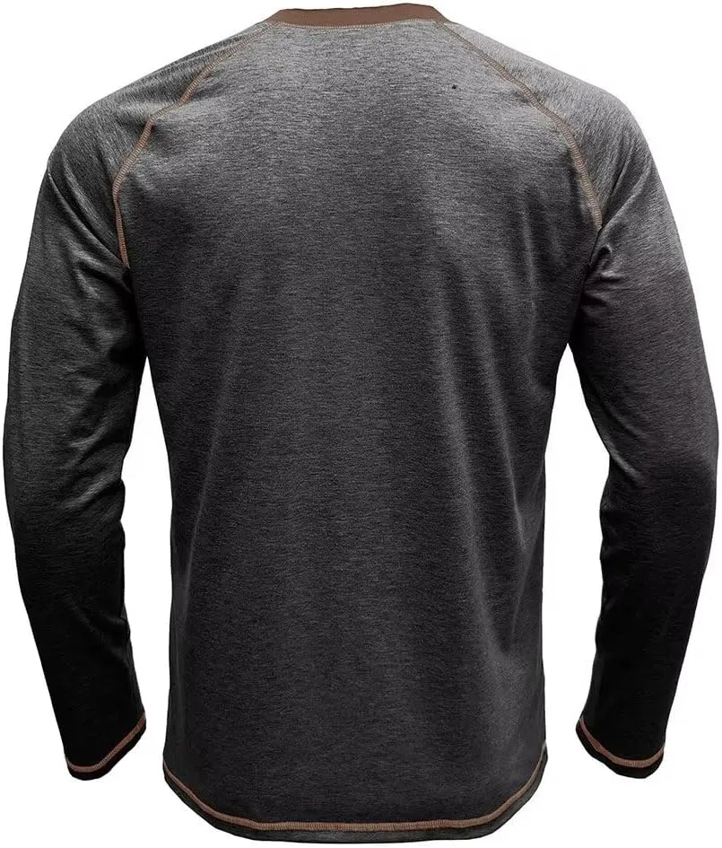 Men's Henley Shirts Raglan Long Sleeve Casual Slim Fit Lightweight Fashion T-Shirts
