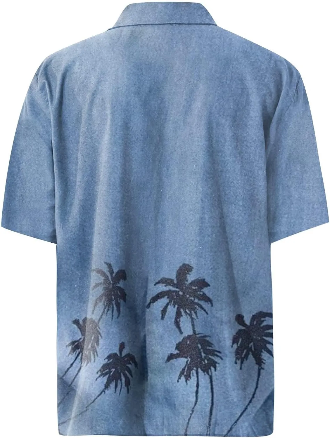 Men's Linen Shirts Big and Tall Short Sleeve Casual Button Down Shirts Lightweight Summer Beach Dress Shirts Tops
