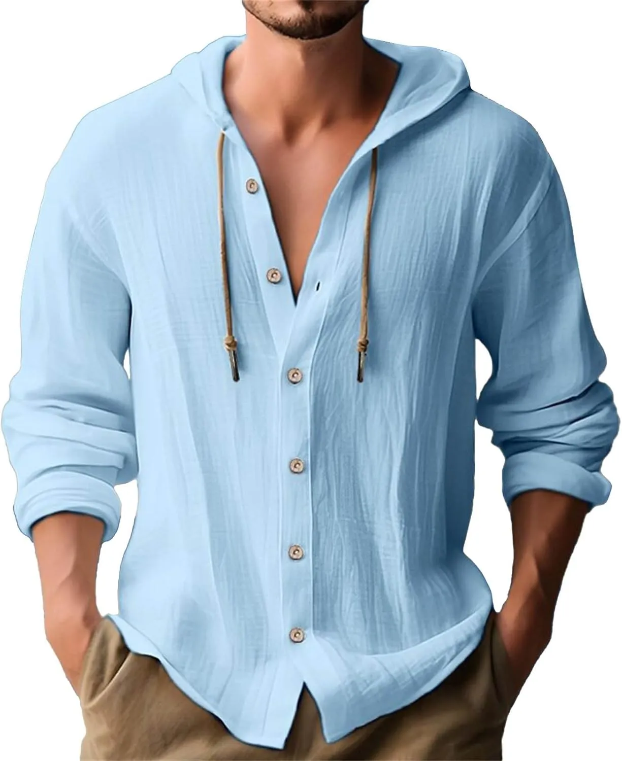 Men's Long Sleeve Button Up Shirts Collar Pocket Long Sleeve Shirt Top Long Sleeve Shirts for Men Casual Shirts for